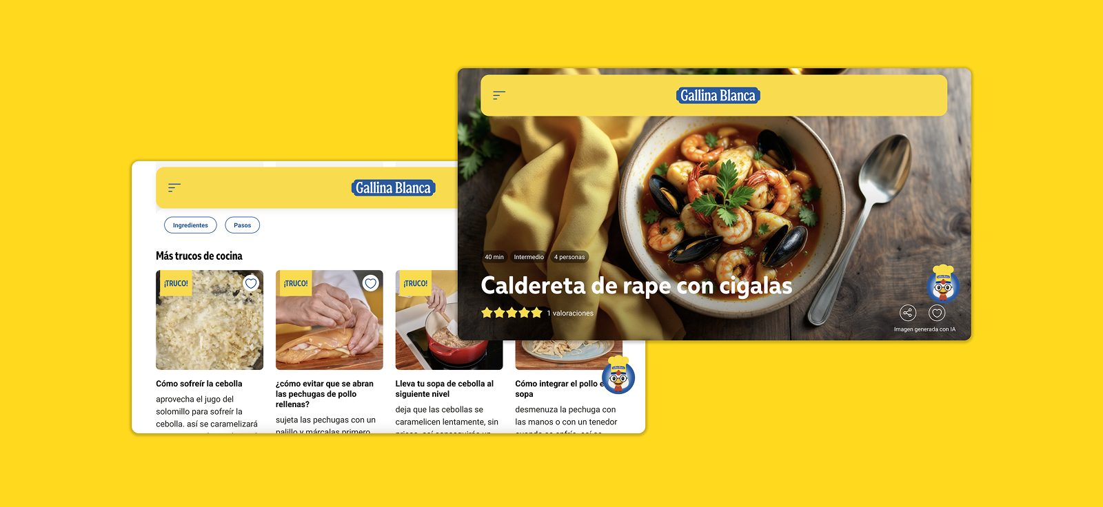 IMAGE Caso de Éxito · Gallina Blanca Agentic Experience