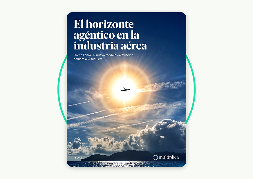 El horizonte agéntico en la industria aérea: cómo liderar el nuevo modelo de aviación comercial